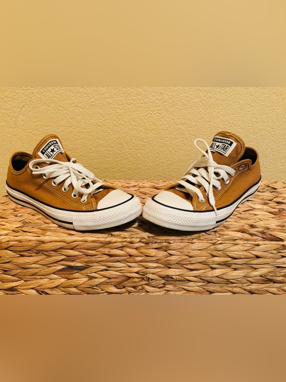Converse Chuck Taylor All Star Low Top Brown & White Sneakers US 7.5